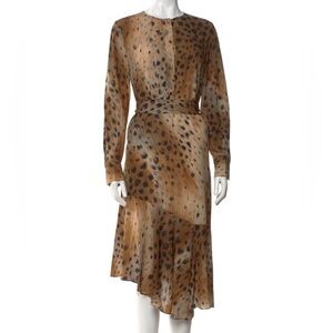 LAFAYETTE 148 NEW YORK | Silk Animal Print Dress | Elegant & Sophisticated | XL